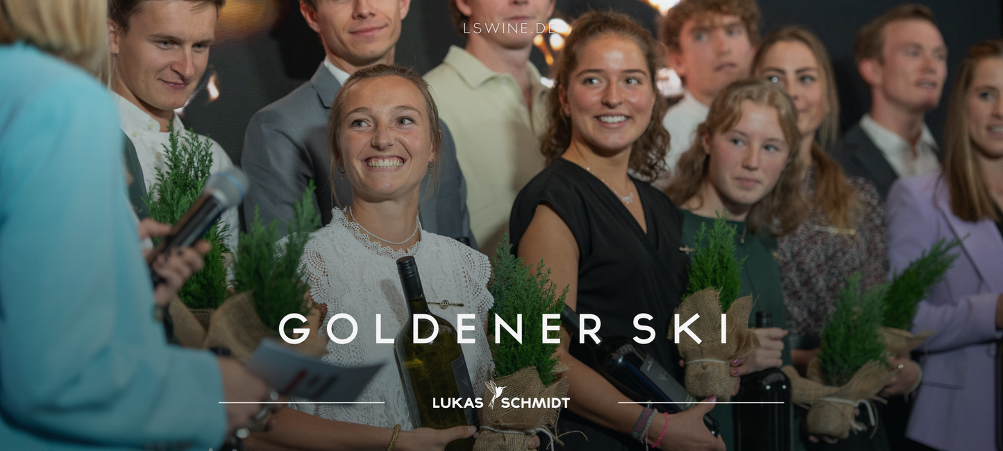 Verleihung des goldenen Ski DSV mit LUKAS SCHMIDT Wein