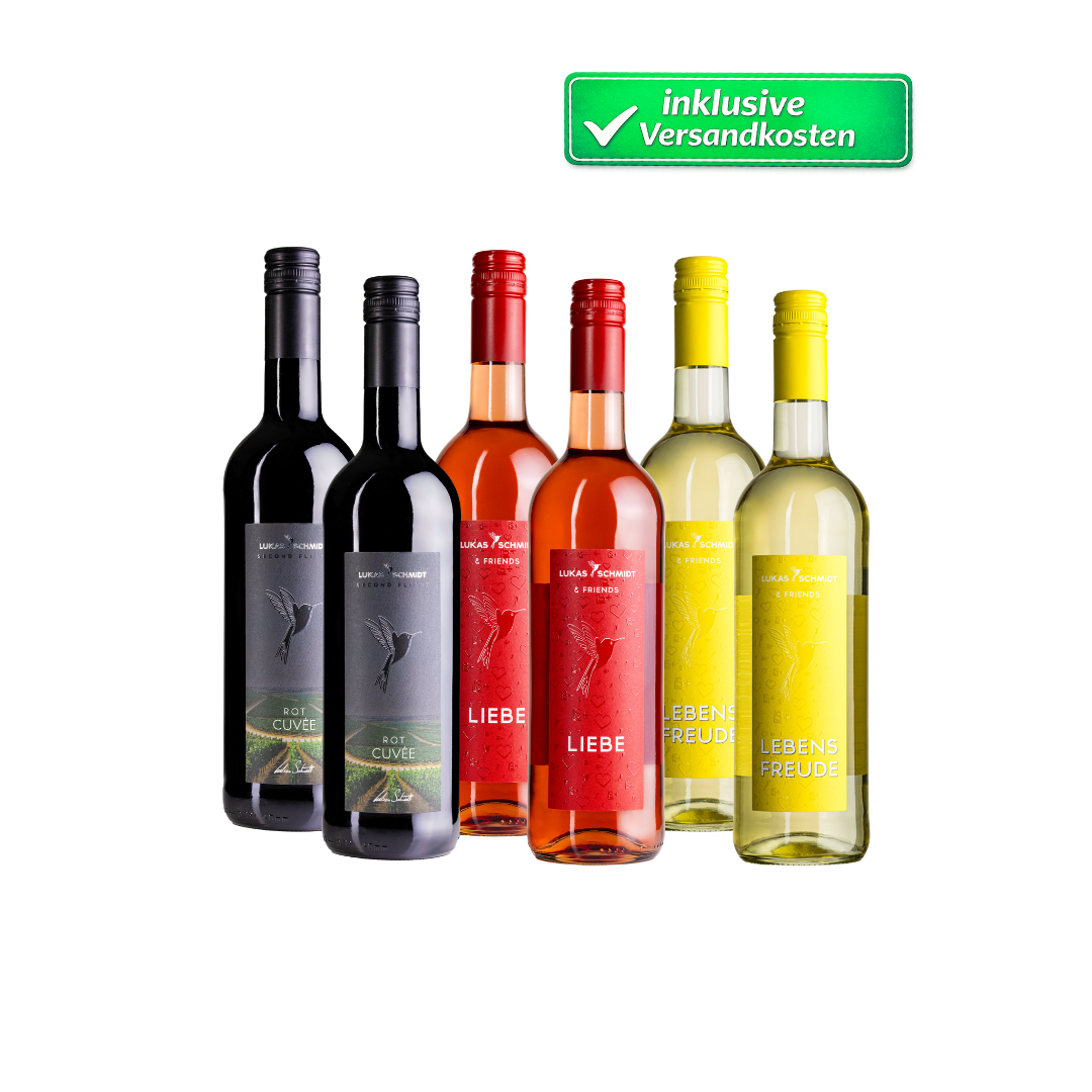 WM Schwarz Rot Gold Family & Friends Paket | Wein in 11. Generation | LUKAS SCHMIDT