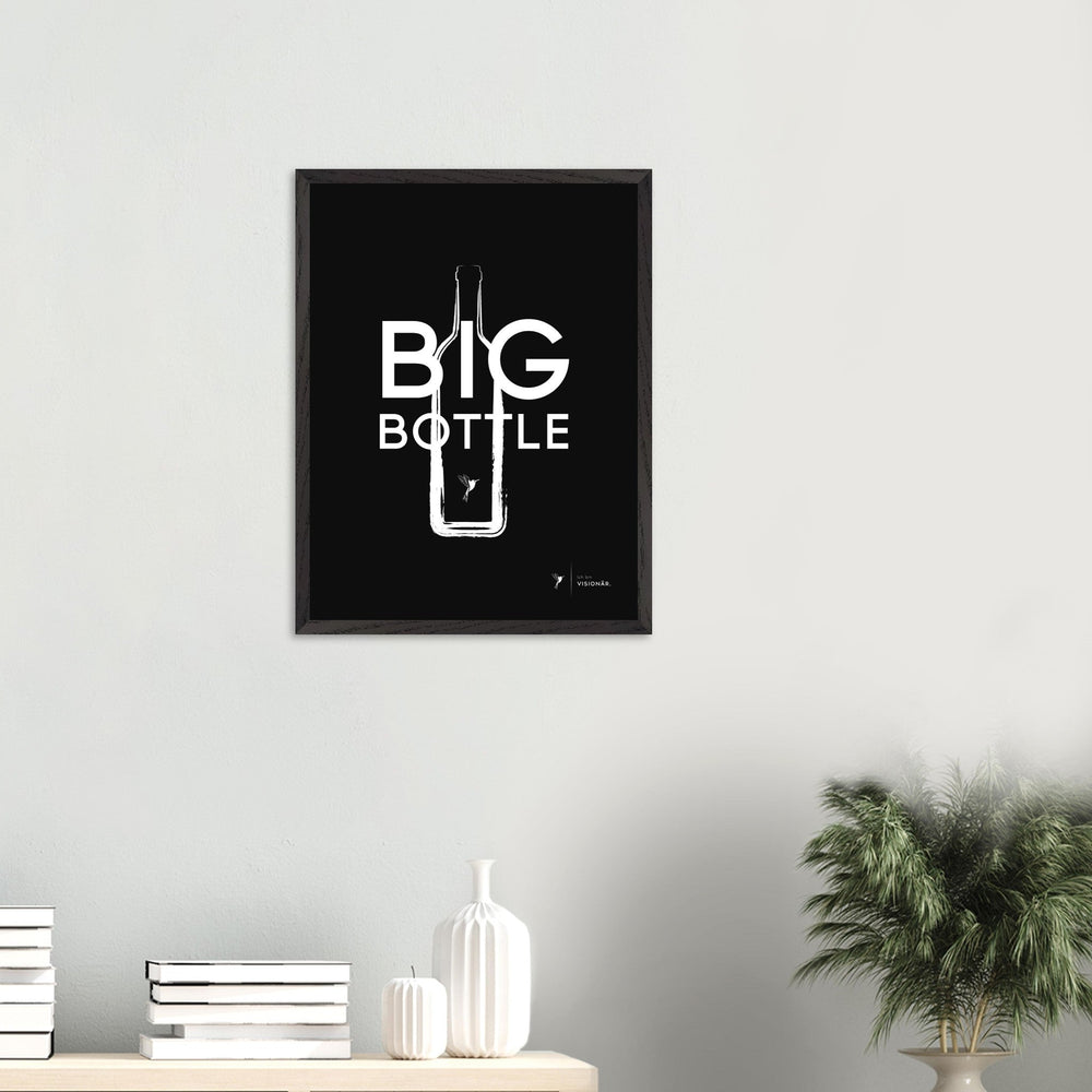 
                  
                    BIG BOTTLE Premium - Poster aus halbmattem Premium - Papier mit Holzrahmen 45x60 cm - Lukas Schmidt Wein
                  
                