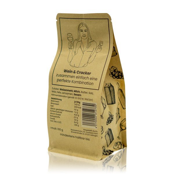 
                  
                    Weincracker - Leckeres Gebäck zum Wein - 100g pro Tüte - Lukas Schmidt Wein
                  
                