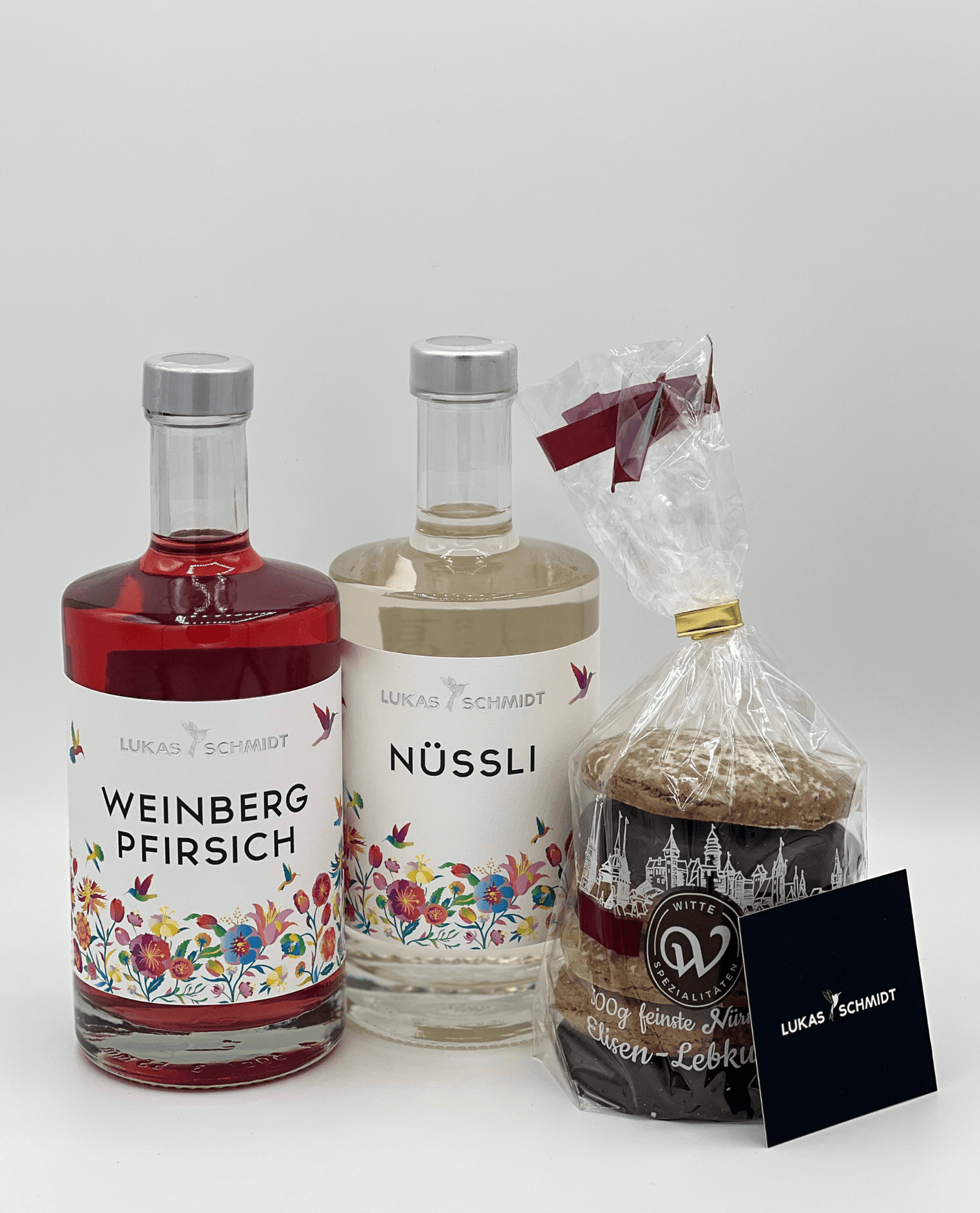 LUKAS SCHMIDT - Paket | "Hochgenuss" | Nuss & Weinbergspfirsich in der Geschenkbox - LUKAS SCHMIDT® Premium Weine