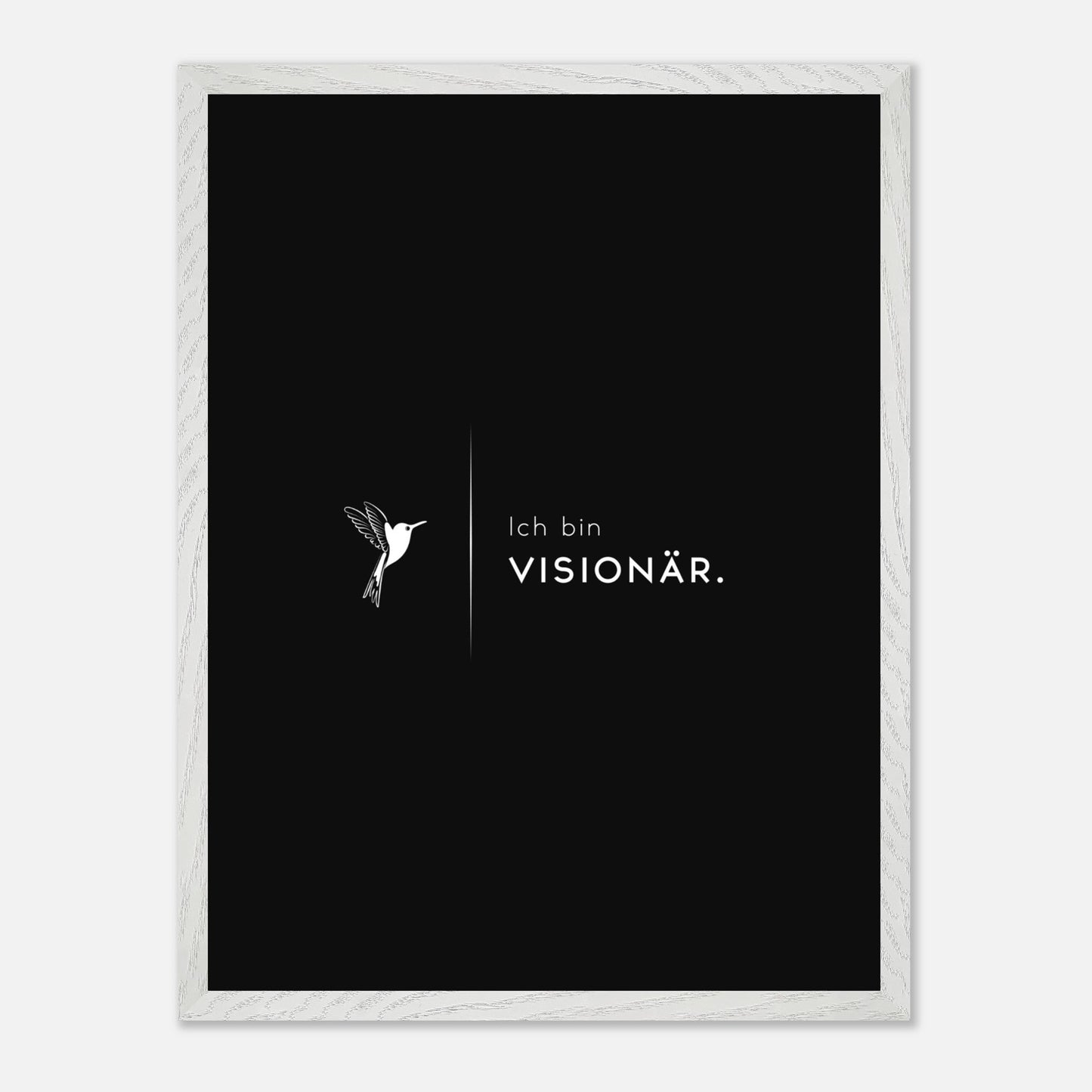 
                  
                    ICH BIN VISIONÄR Premium - Poster aus halbmattem Premium - Papier mit Holzrahmen 45x60 cm - Lukas Schmidt Wein
                  
                