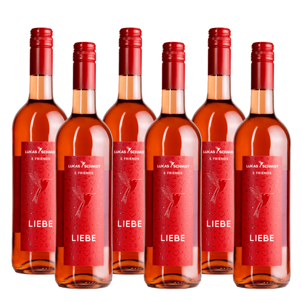 LUKAS SCHMIDT - Liebe - Rosé - trocken - Set mit 6 Flaschen je 750ml - Lukas Schmidt Wein