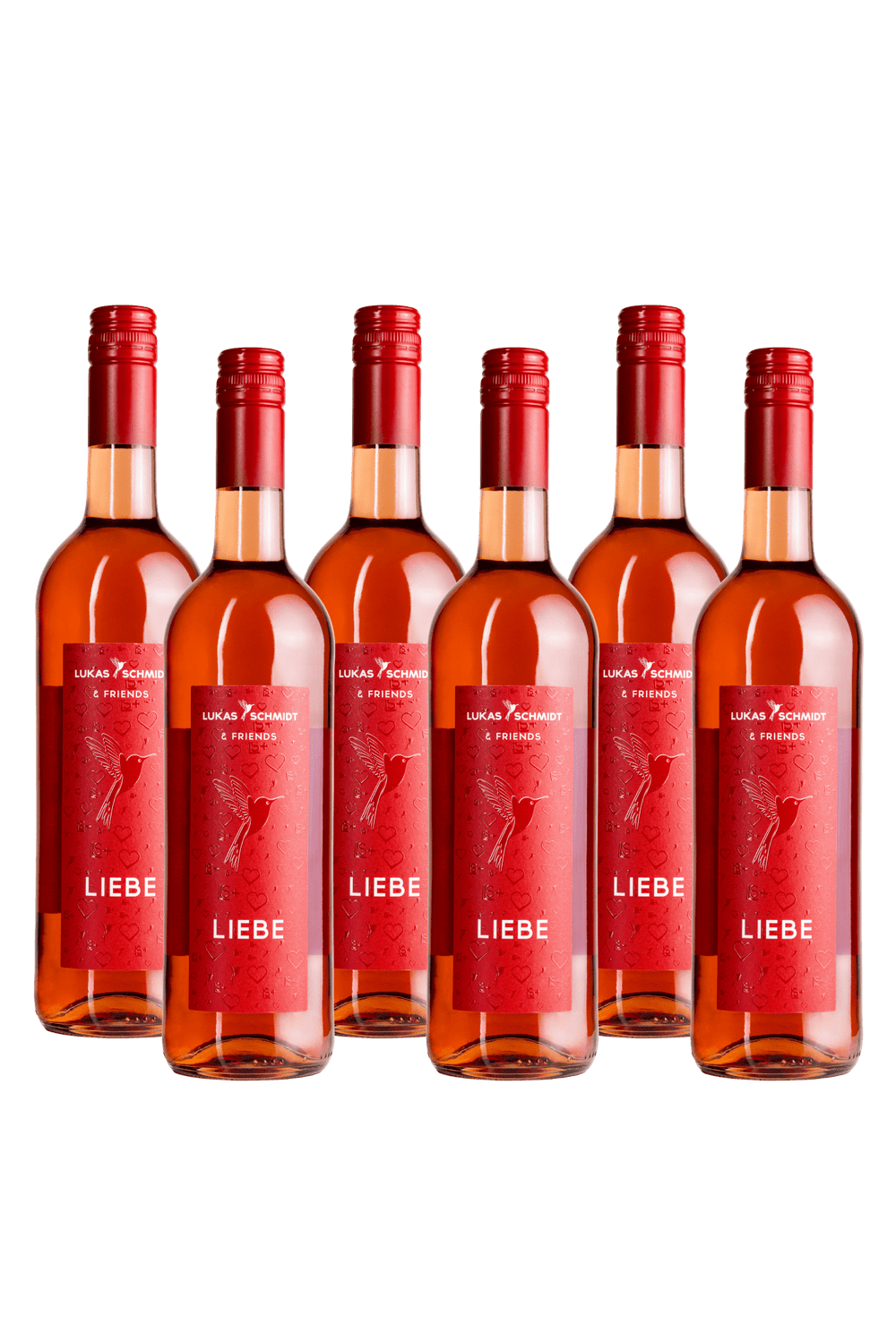 LUKAS SCHMIDT - Liebe - Rosé - trocken - Set mit 6 Flaschen je 750ml - Lukas Schmidt Wein
