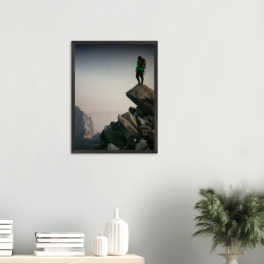 
                  
                    VISION PLACE BERGSTEIGER Premium - Poster aus halbmattem Premium - Papier mit Holzrahmen 45x60 cm - Lukas Schmidt Wein
                  
                