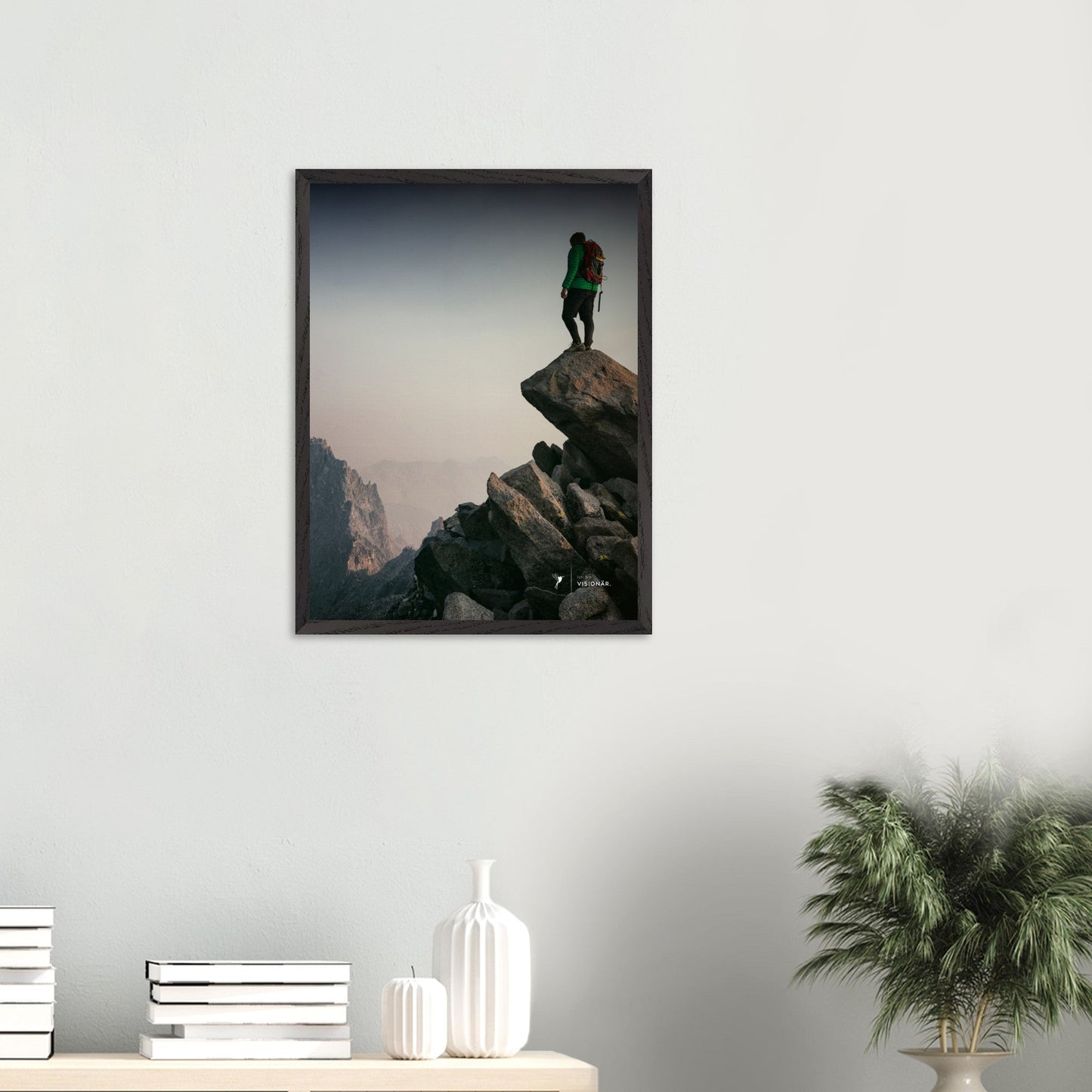 
                  
                    VISION PLACE BERGSTEIGER Premium - Poster aus halbmattem Premium - Papier mit Holzrahmen 45x60 cm - Lukas Schmidt Wein
                  
                