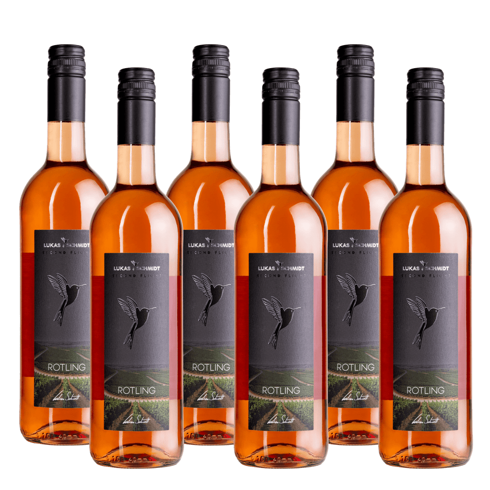 LUKAS SCHMIDT - Rotling - Second Flight - feinfruchtig - Set mit 6 Flaschen je 750ml - Lukas Schmidt Wein