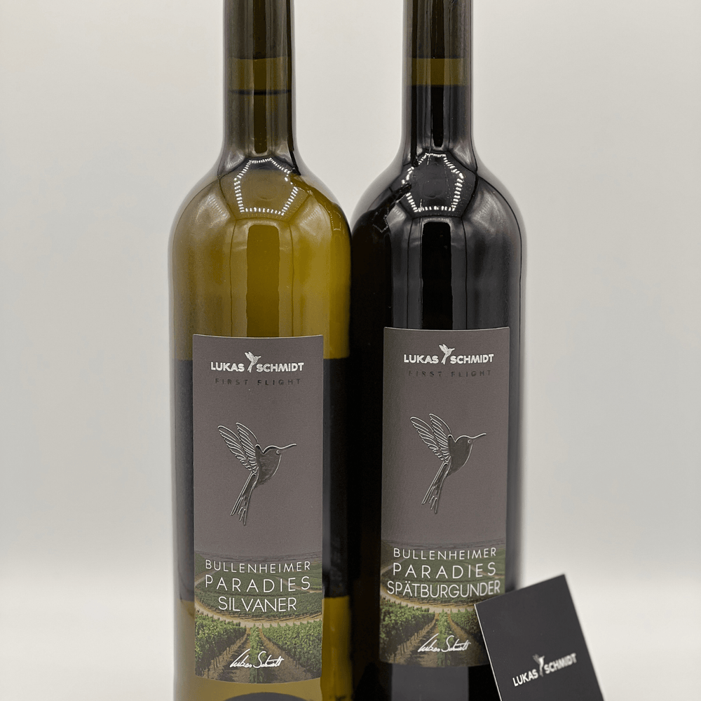 LUKAS SCHMIDT - Paket | "Exklusiv Paket." | 2x First Flight in der Geschenkbox - LUKAS SCHMIDT® Premium Weine