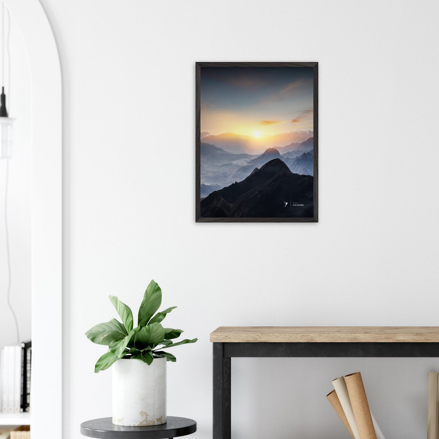 
                  
                    VISION PLACE GIPFELMÄDCHEN Premium - Poster aus halbmattem Premium - Papier mit Holzrahmen 45x60 cm - Lukas Schmidt Wein
                  
                