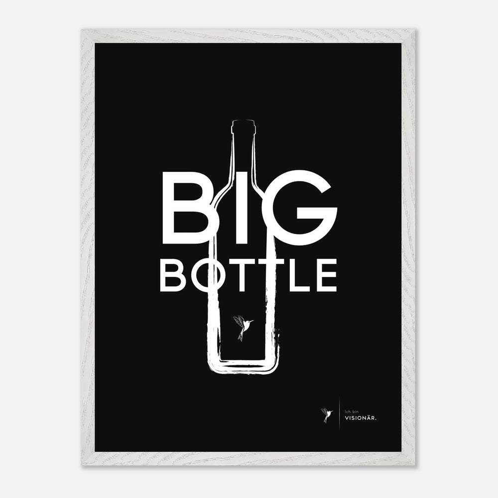 
                  
                    BIG BOTTLE Premium - Poster aus halbmattem Premium - Papier mit Holzrahmen 45x60 cm - Lukas Schmidt Wein
                  
                