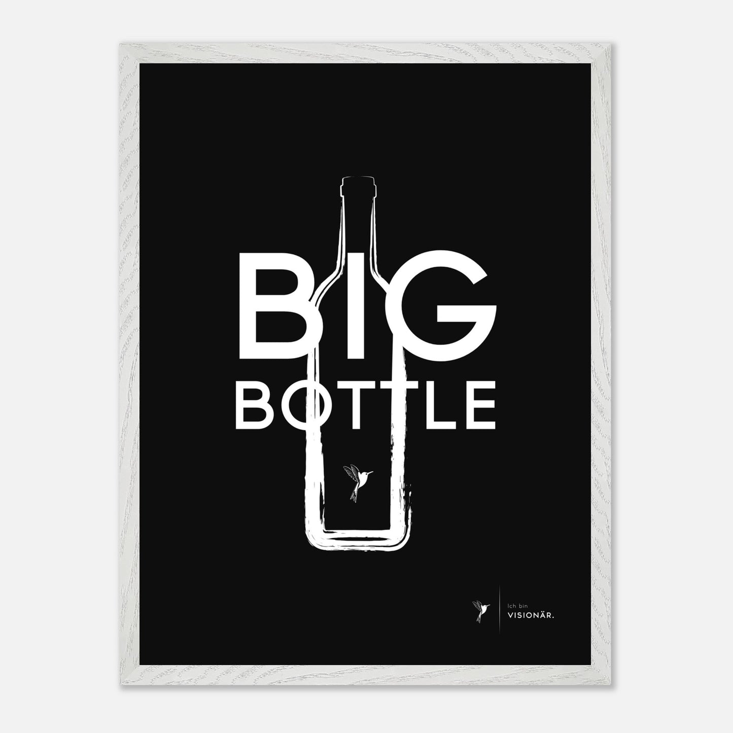 
                  
                    BIG BOTTLE Premium - Poster aus halbmattem Premium - Papier mit Holzrahmen 45x60 cm - Lukas Schmidt Wein
                  
                