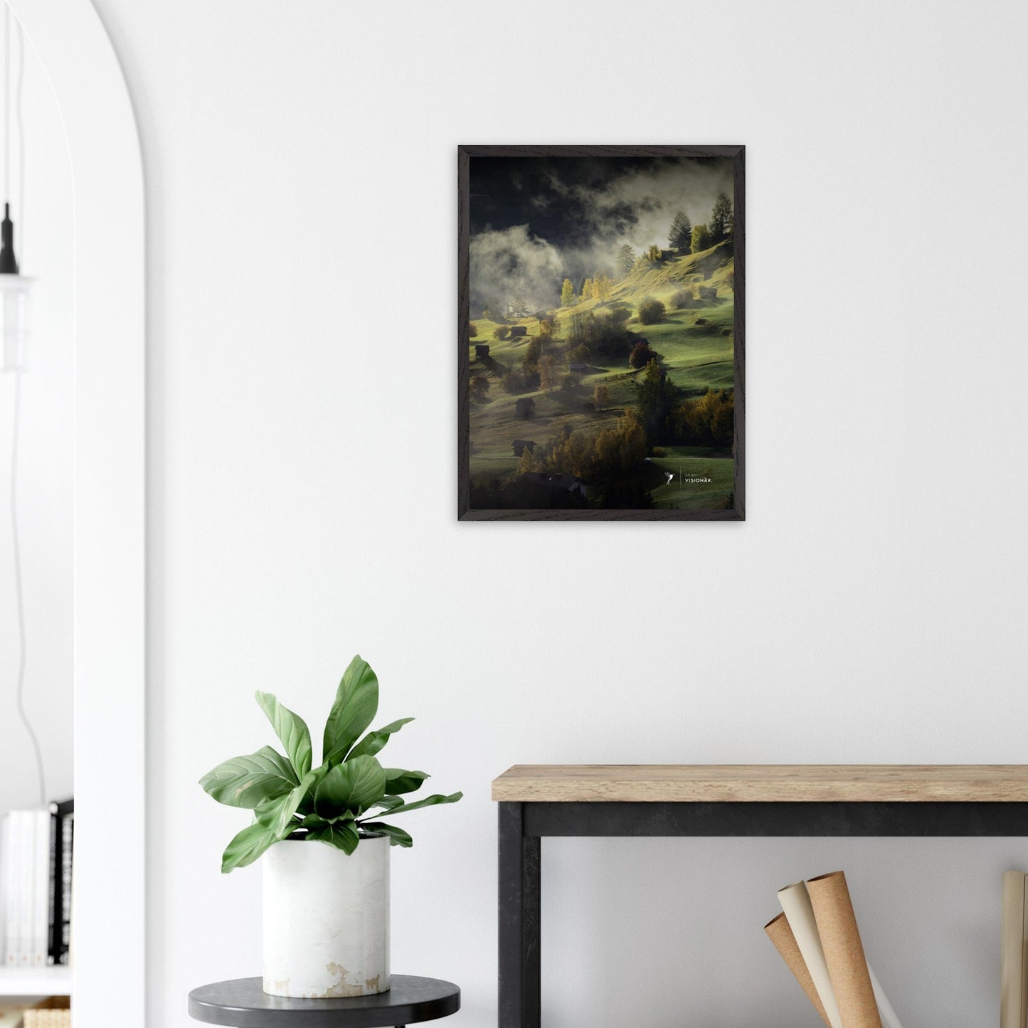 
                  
                    VISION PLACE ALMWIESE Premium - Poster aus halbmattem Premium - Papier mit Holzrahmen 45x60 cm - Lukas Schmidt Wein
                  
                