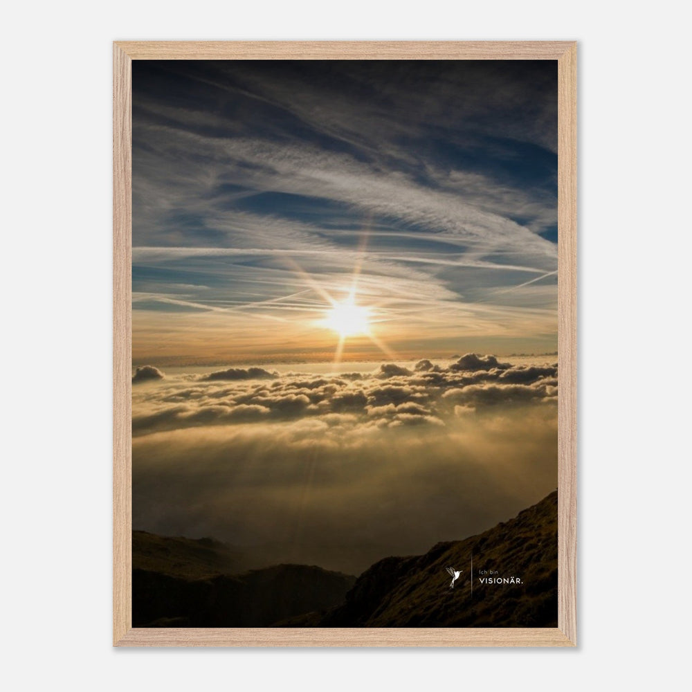
                  
                    VISION PLACE SONNENUNTERGANG Premium - Poster aus halbmattem Premium - Papier mit Holzrahmen 45x60 cm - Lukas Schmidt Wein
                  
                