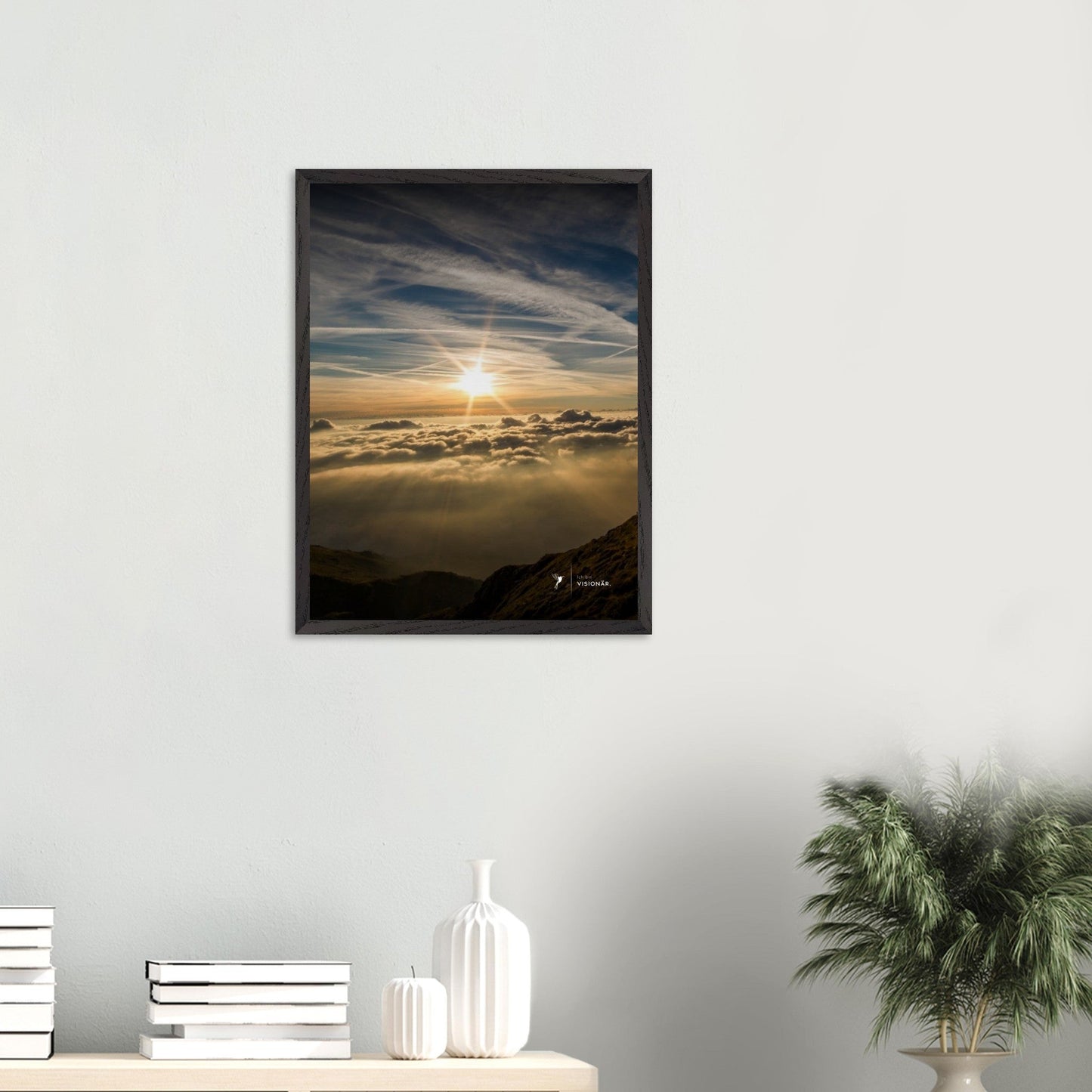 
                  
                    VISION PLACE SONNENUNTERGANG Premium - Poster aus halbmattem Premium - Papier mit Holzrahmen 45x60 cm - Lukas Schmidt Wein
                  
                