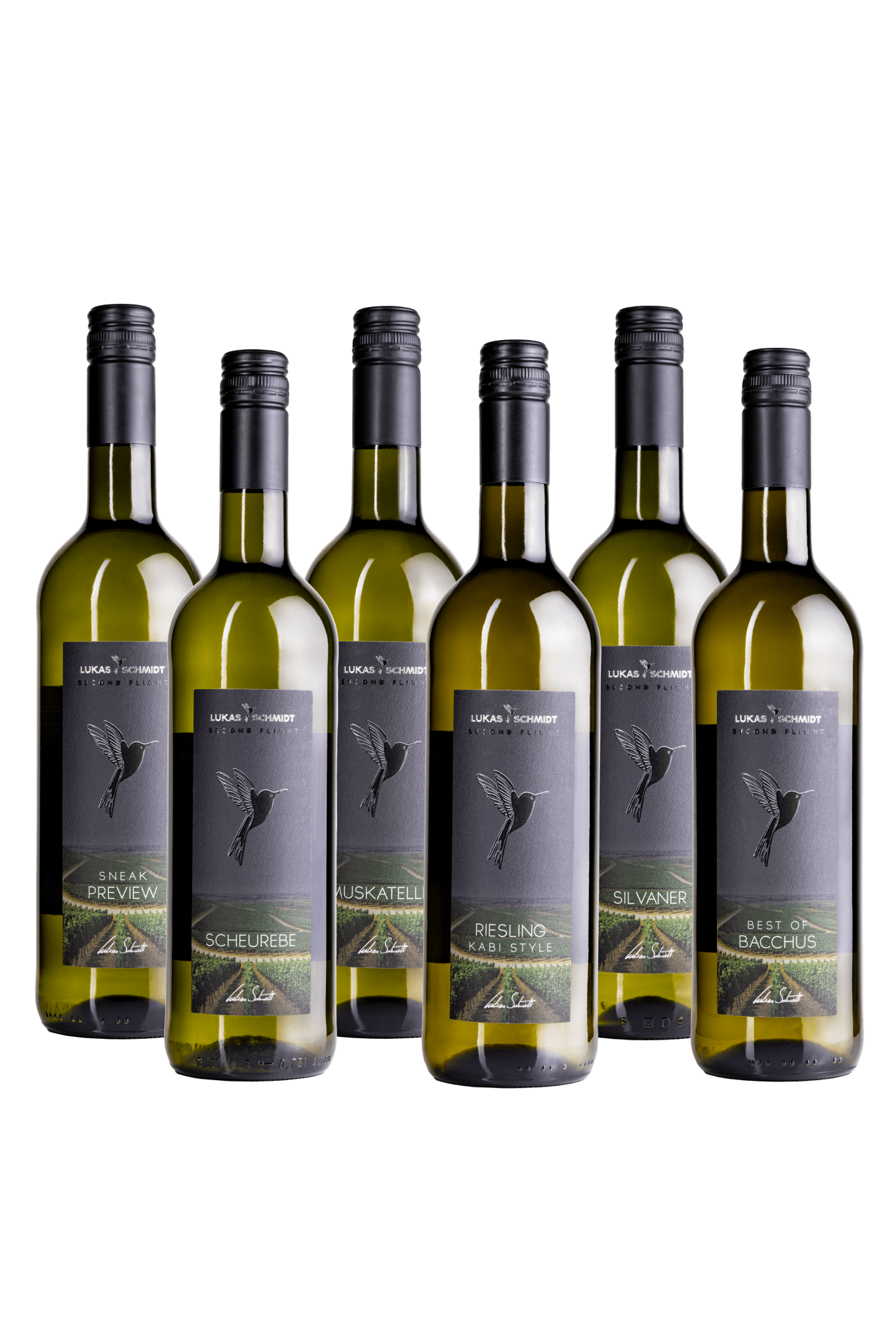 LUKAS SCHMIDT - 6er Probierpaket Second Flight Weine® - Lukas Schmidt Wein