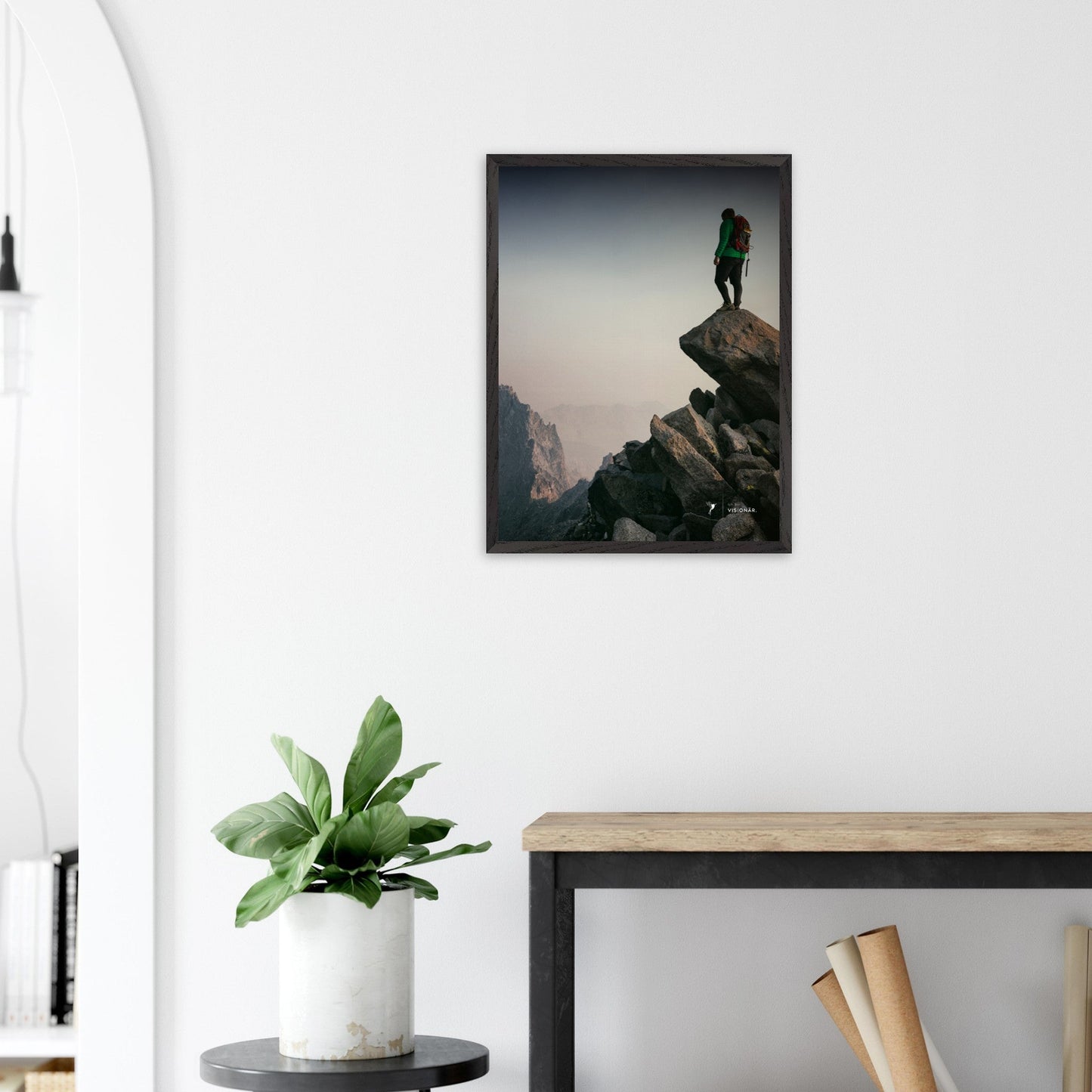 
                  
                    VISION PLACE BERGSTEIGER Premium - Poster aus halbmattem Premium - Papier mit Holzrahmen 45x60 cm - Lukas Schmidt Wein
                  
                