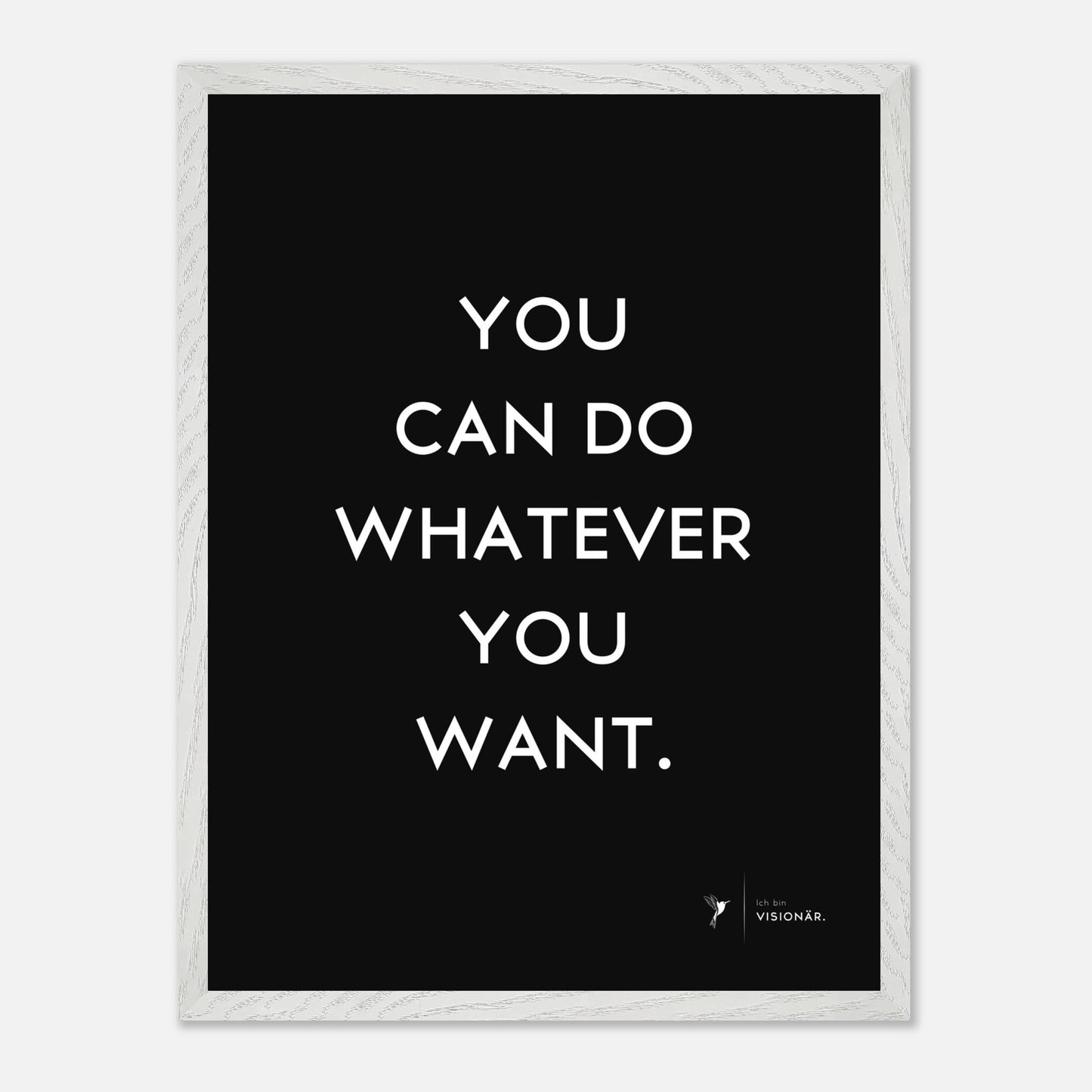 
                  
                    YOU CAN DO WHATEVER YOU WANT Premium - Poster aus halbmattem Premium - Papier mit Holzrahmen 45x60 cm - Lukas Schmidt Wein
                  
                
