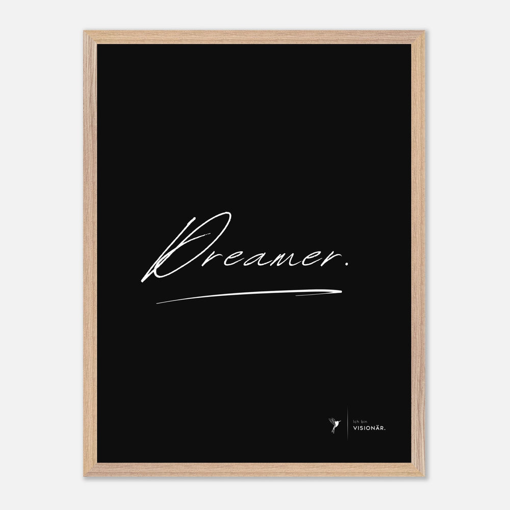 
                  
                    DREAMER Premium - Poster aus halbmattem Premium - Papier mit Holzrahmen 45x60 cm - Lukas Schmidt Wein
                  
                