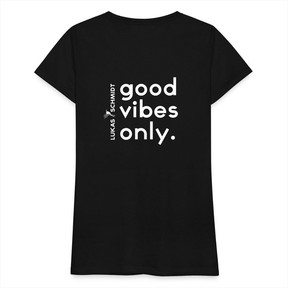 
                  
                    LUKAS SCHMIDT® GOOD VIBES ONLY Frauen Premium T-Shirt - Lukas Schmidt Wein
                  
                