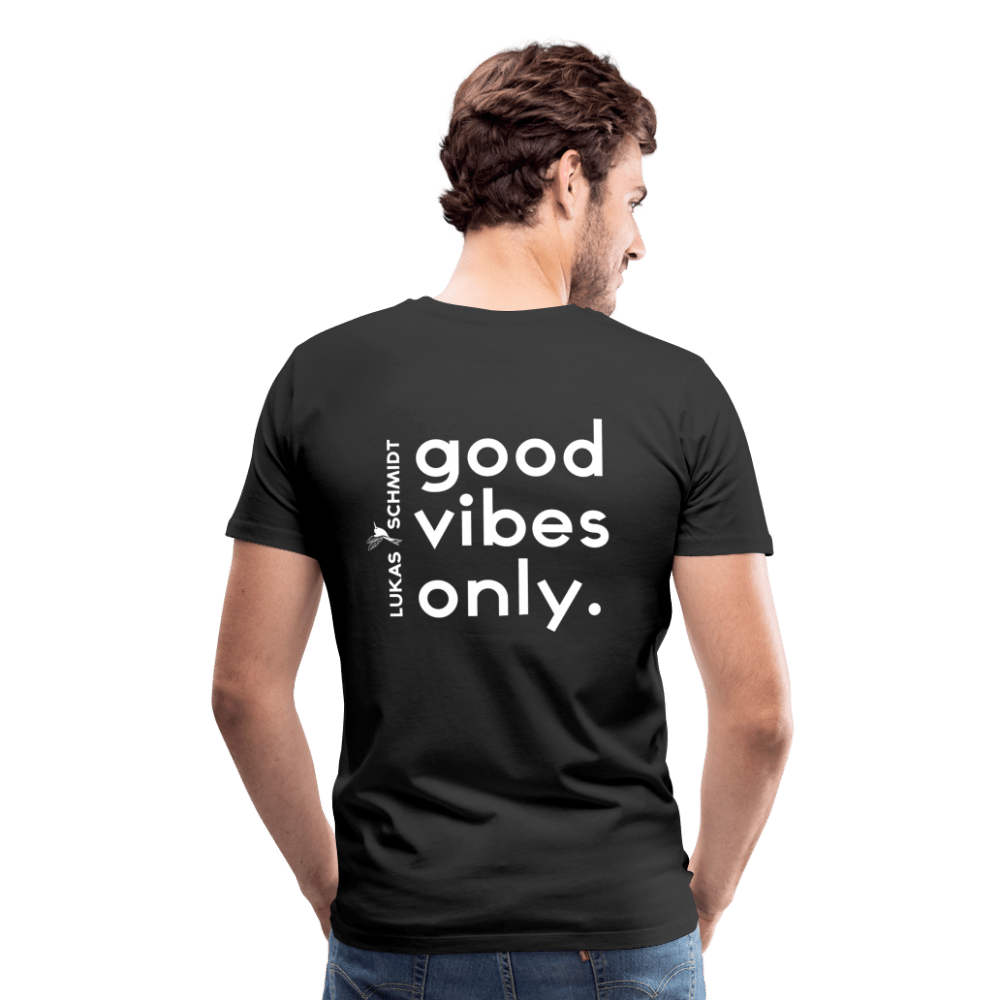 LUKAS SCHMIDT® GOOD VIBES ONLY Männer Premium T-Shirt - Lukas Schmidt Wein