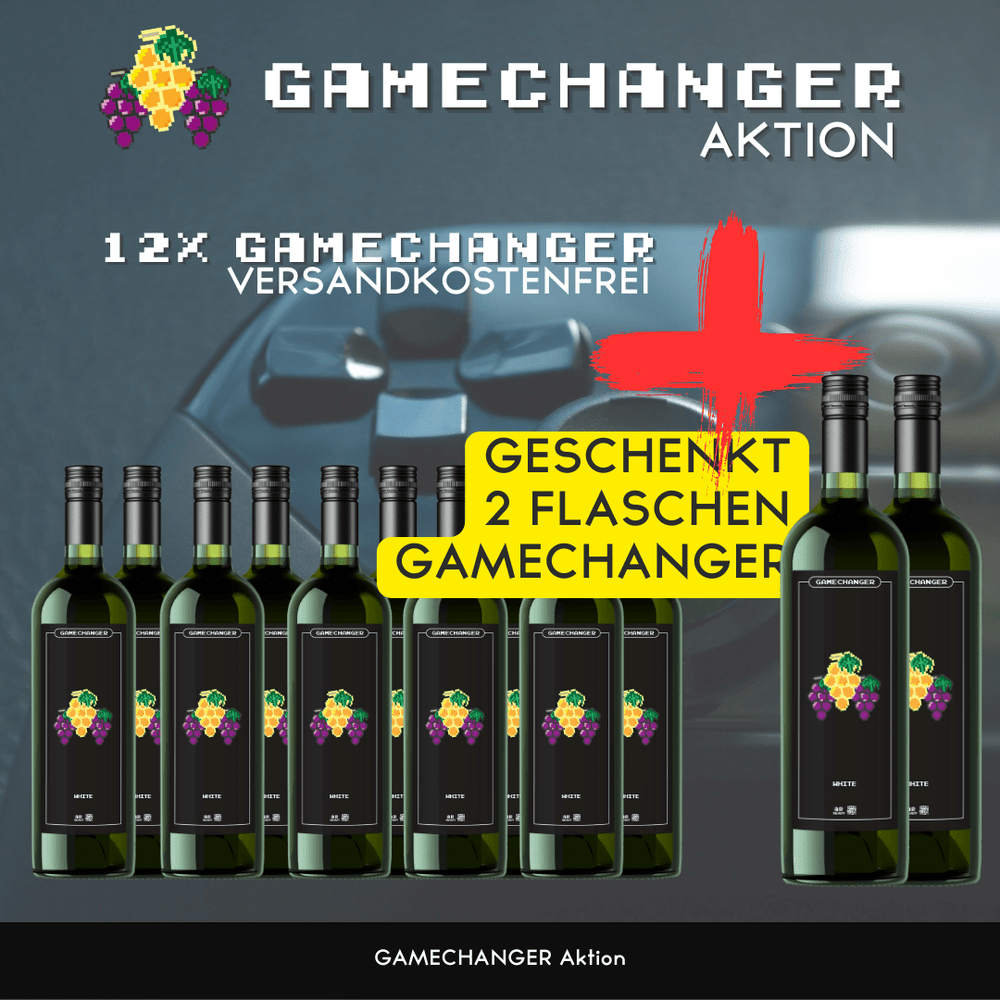 GAMECHANGER Aktion 10x 0,75l + 2 Flaschen GAMECHANGER geschenkt - Lukas Schmidt Wein